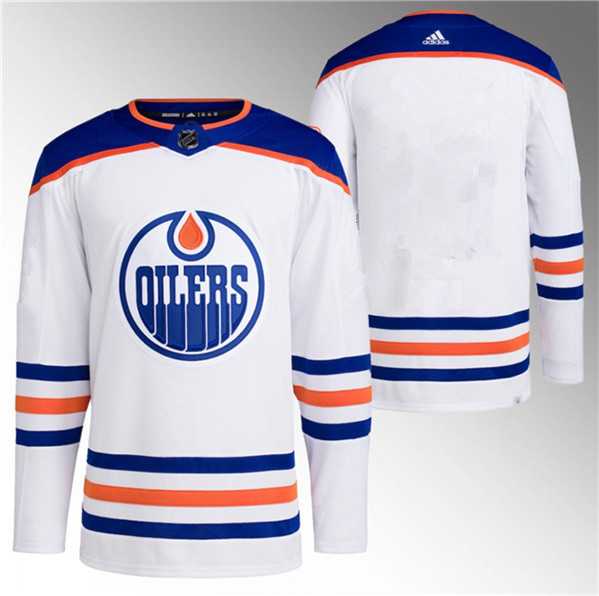 Mens Edmonton Oilers Blank White Stitched Jersey->edmonton oilers->NHL Jersey